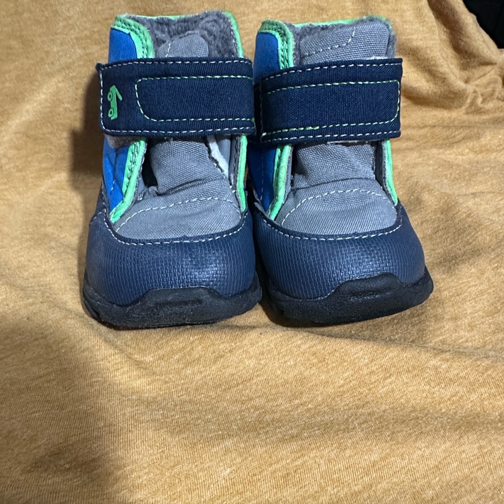See Kai Run Navy and Gray Baby Shoes